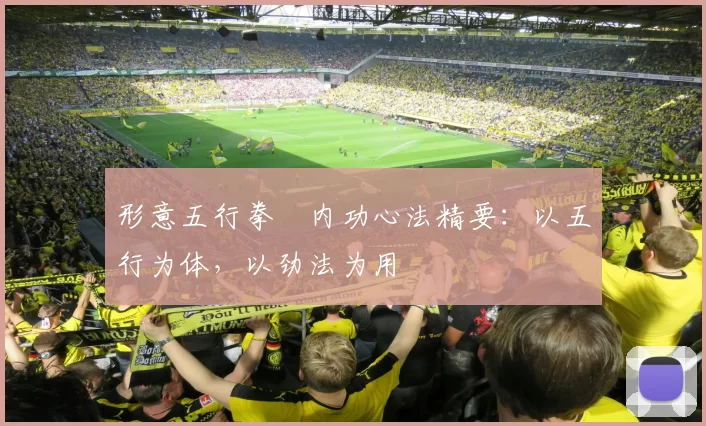 形意五行拳・内功心法精要：以五行为体，以劲法为用