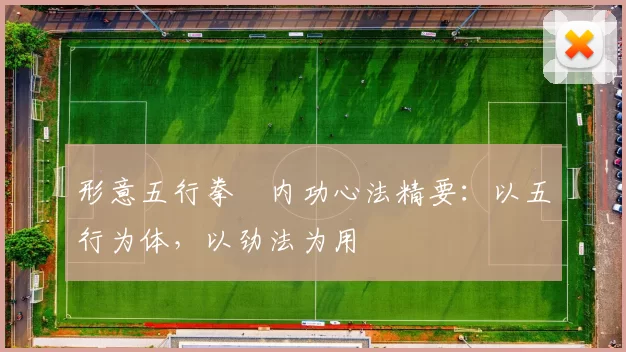 形意五行拳・内功心法精要:以五行为体,以劲法为用