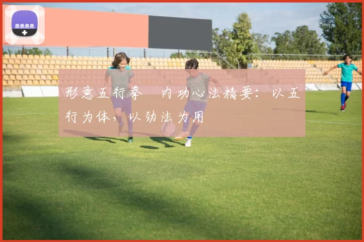 形意五行拳・内功心法精要:以五行为体,以劲法为用