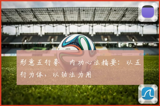 形意五行拳・内功心法精要:以五行为体,以劲法为用
