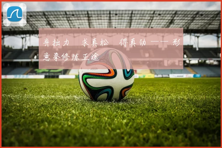 弃拙力・求真松・得真劲 —— 形意拳修炼正途