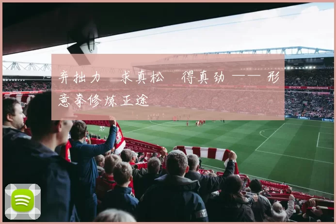 弃拙力・求真松・得真劲 —— 形意拳修炼正途