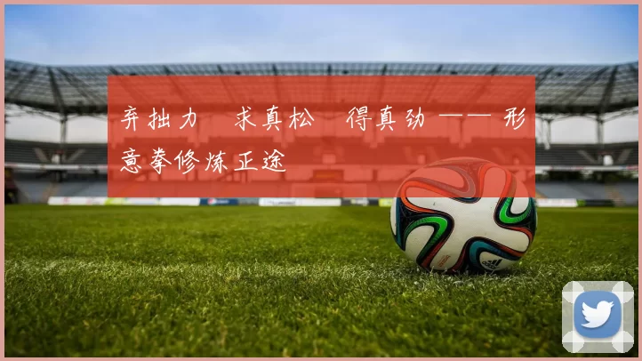 弃拙力・求真松・得真劲 —— 形意拳修炼正途