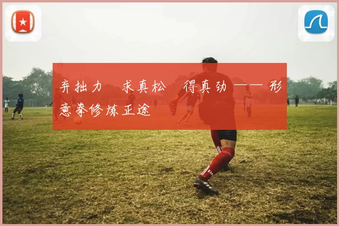 弃拙力・求真松・得真劲 —— 形意拳修炼正途