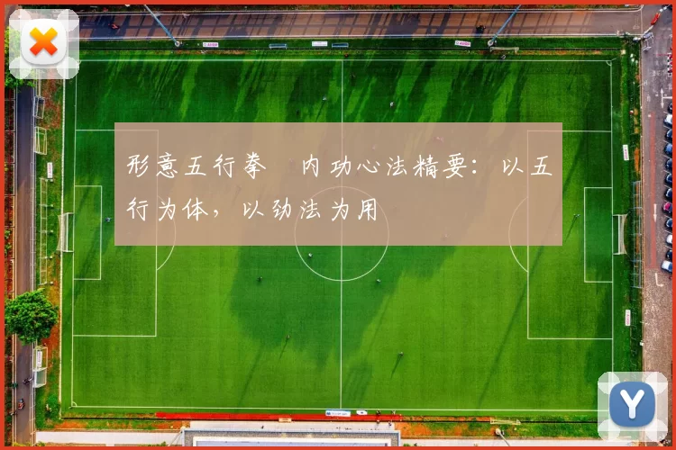 形意五行拳・内功心法精要：以五行为体，以劲法为用