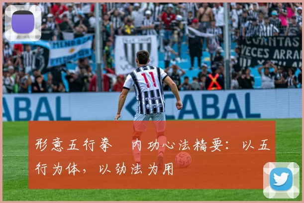 形意五行拳・内功心法精要：以五行为体，以劲法为用