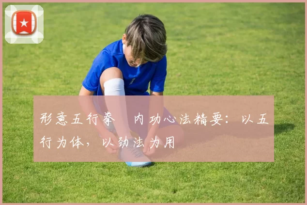 形意五行拳・内功心法精要:以五行为体,以劲法为用