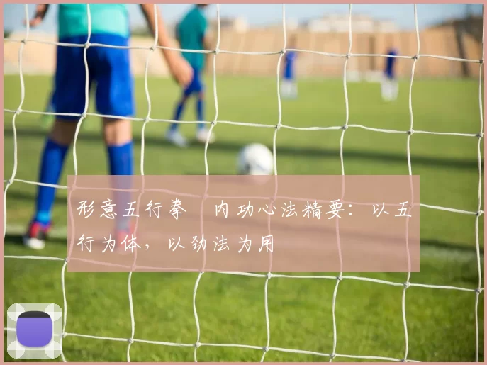 形意五行拳・内功心法精要:以五行为体,以劲法为用