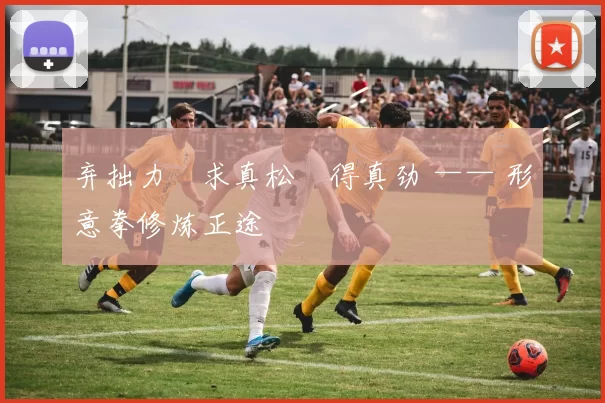 弃拙力・求真松・得真劲 —— 形意拳修炼正途