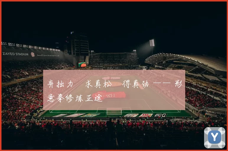 弃拙力・求真松・得真劲 —— 形意拳修炼正途