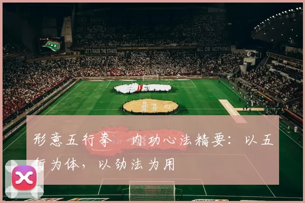 形意五行拳・内功心法精要:以五行为体,以劲法为用