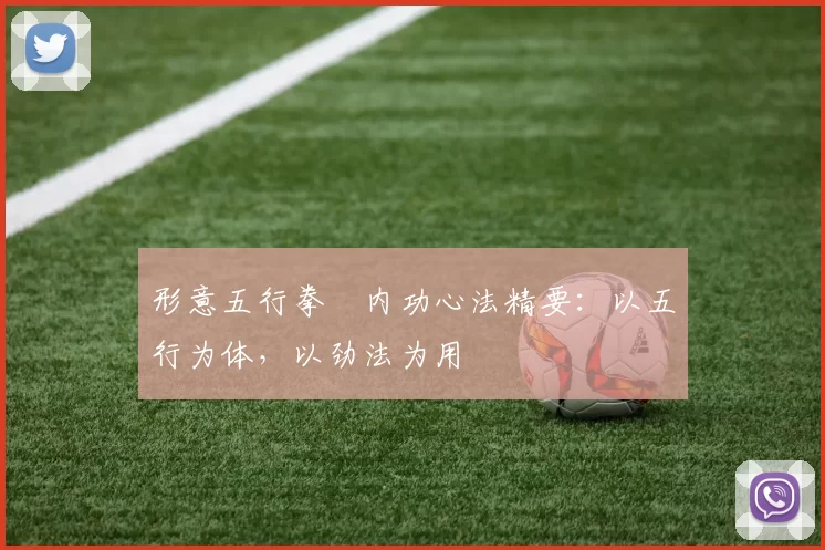 形意五行拳・内功心法精要:以五行为体,以劲法为用