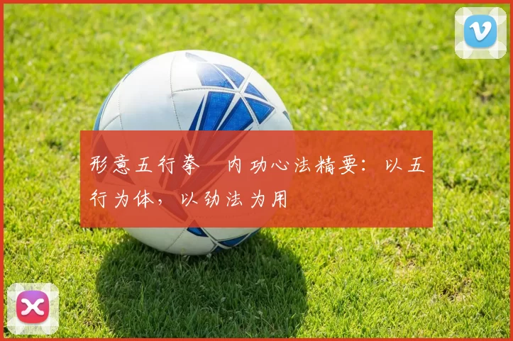 形意五行拳・内功心法精要：以五行为体，以劲法为用