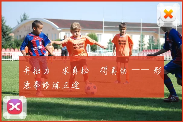 弃拙力・求真松・得真劲 —— 形意拳修炼正途