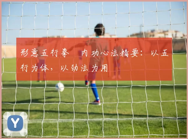 形意五行拳・内功心法精要:以五行为体,以劲法为用