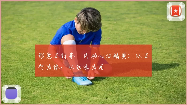 形意五行拳・内功心法精要:以五行为体,以劲法为用