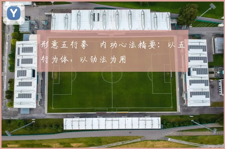 形意五行拳・内功心法精要:以五行为体,以劲法为用