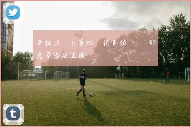 弃拙力・求真松・得真劲 —— 形意拳修炼正途