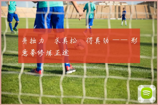 弃拙力・求真松・得真劲 —— 形意拳修炼正途