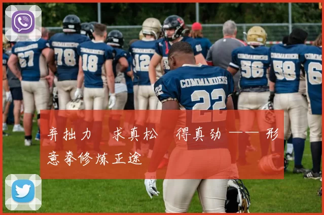 弃拙力・求真松・得真劲 —— 形意拳修炼正途