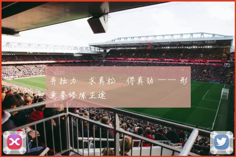 弃拙力・求真松・得真劲 —— 形意拳修炼正途