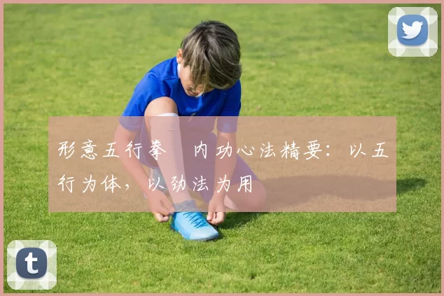 形意五行拳・内功心法精要：以五行为体，以劲法为用