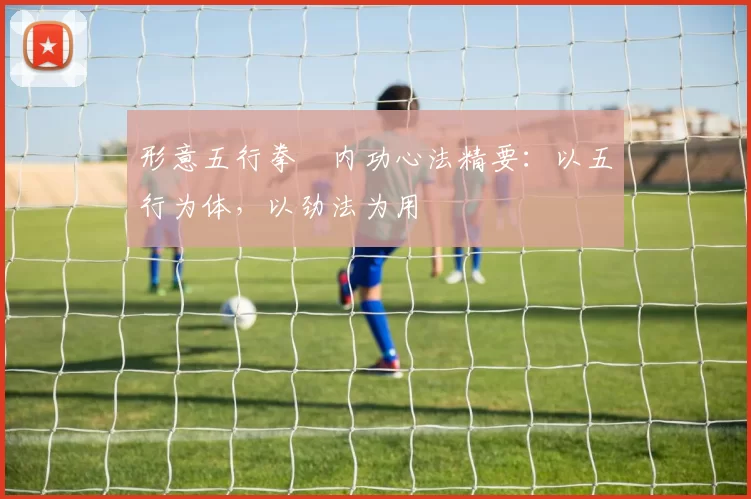 形意五行拳・内功心法精要：以五行为体，以劲法为用