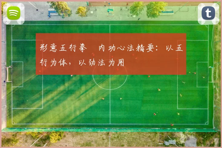 形意五行拳・内功心法精要：以五行为体，以劲法为用