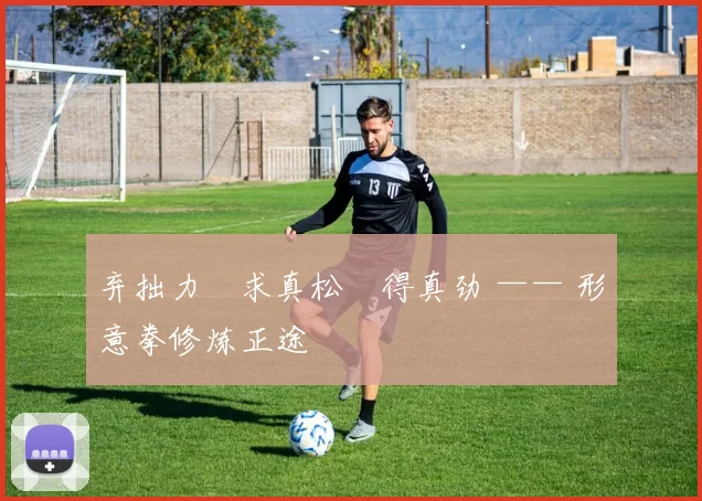 弃拙力・求真松・得真劲 —— 形意拳修炼正途