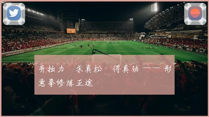 弃拙力・求真松・得真劲 —— 形意拳修炼正途