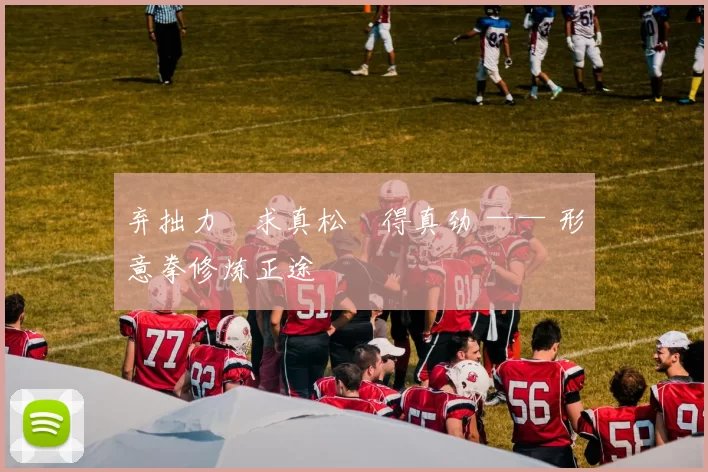 弃拙力・求真松・得真劲 —— 形意拳修炼正途