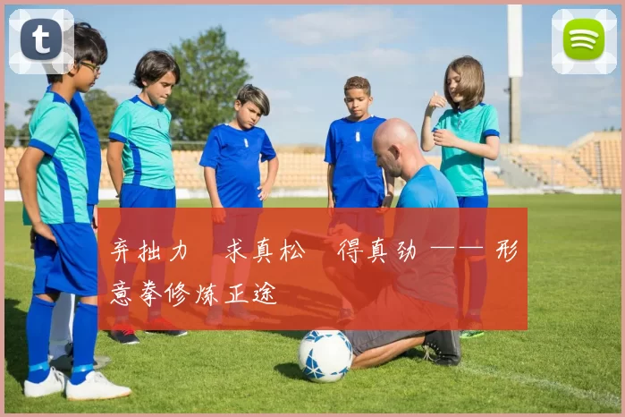 弃拙力・求真松・得真劲 —— 形意拳修炼正途