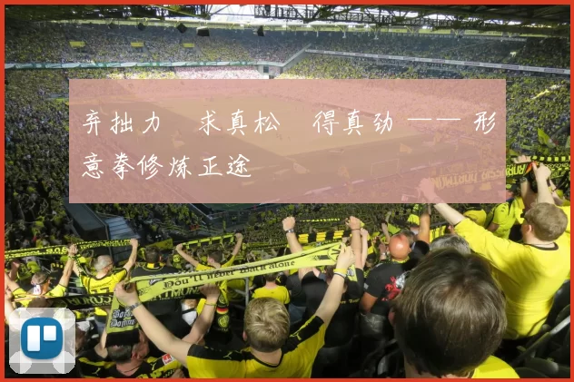 弃拙力・求真松・得真劲 —— 形意拳修炼正途