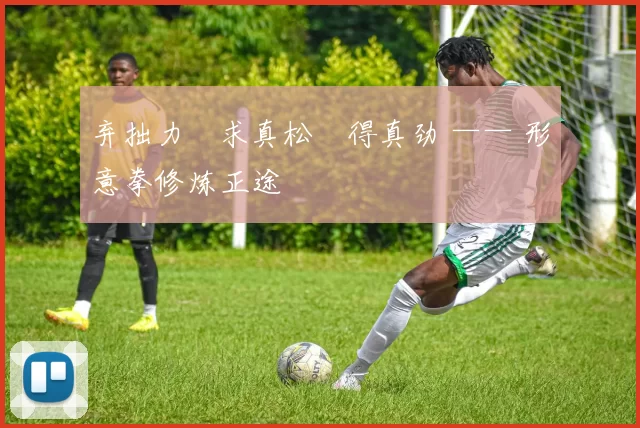 弃拙力・求真松・得真劲 —— 形意拳修炼正途