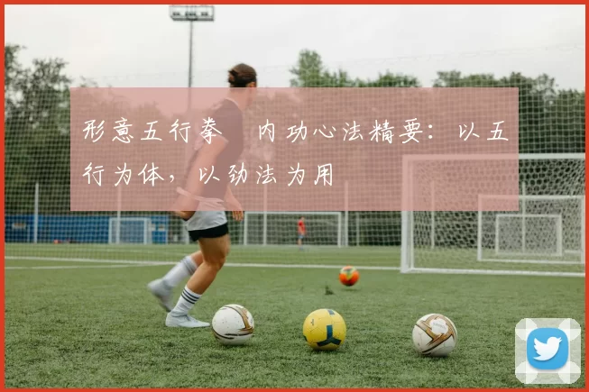 形意五行拳・内功心法精要：以五行为体，以劲法为用