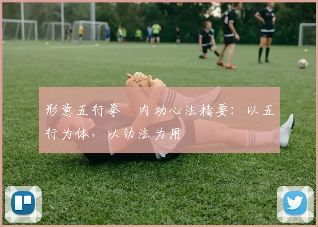 形意五行拳・内功心法精要:以五行为体,以劲法为用