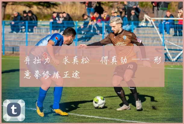 弃拙力・求真松・得真劲 —— 形意拳修炼正途