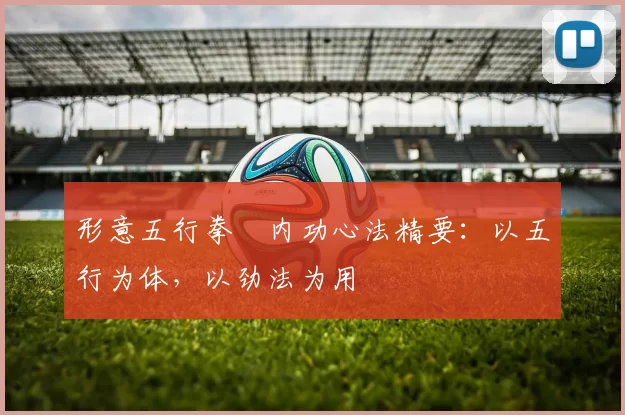 形意五行拳・内功心法精要:以五行为体,以劲法为用