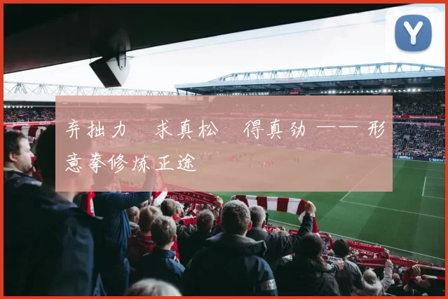 弃拙力・求真松・得真劲 —— 形意拳修炼正途