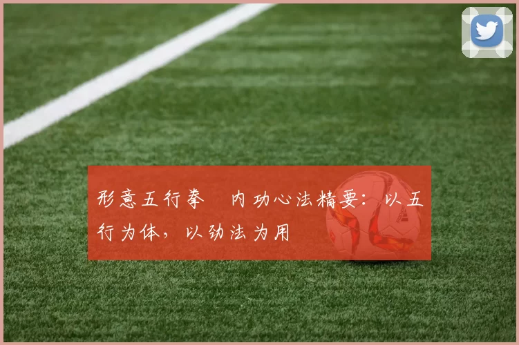 形意五行拳・内功心法精要:以五行为体,以劲法为用
