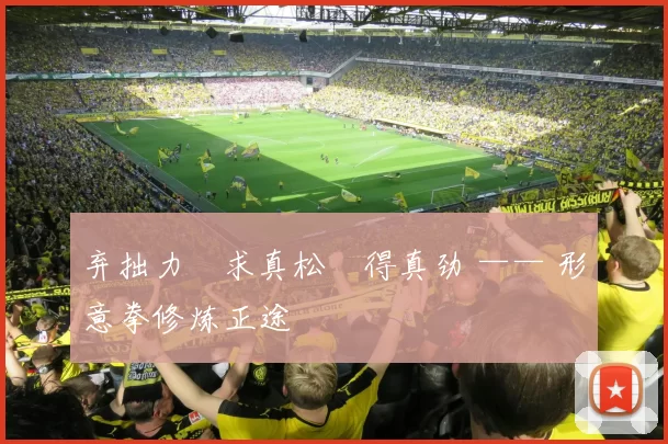 弃拙力・求真松・得真劲 —— 形意拳修炼正途