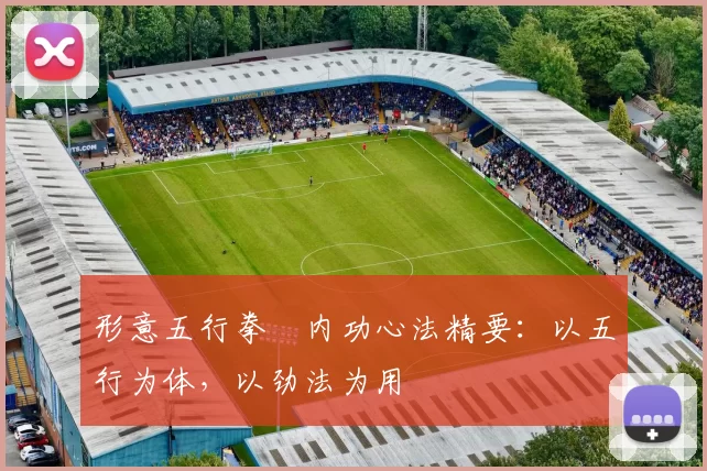 形意五行拳・内功心法精要:以五行为体,以劲法为用