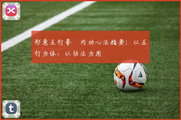 形意五行拳・内功心法精要：以五行为体，以劲法为用