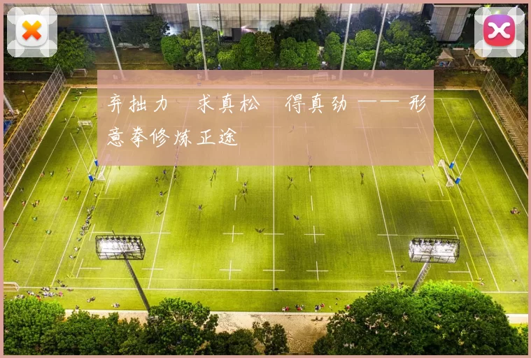 弃拙力・求真松・得真劲 —— 形意拳修炼正途