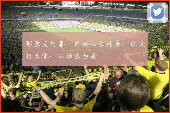 形意五行拳・内功心法精要：以五行为体，以劲法为用