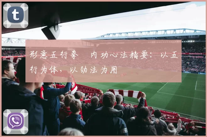 形意五行拳・内功心法精要:以五行为体,以劲法为用