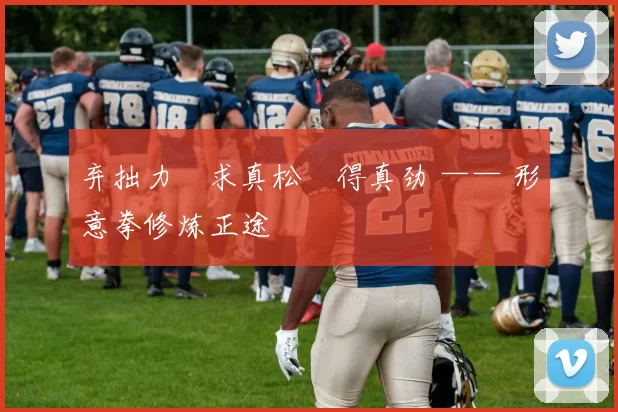 弃拙力・求真松・得真劲 —— 形意拳修炼正途