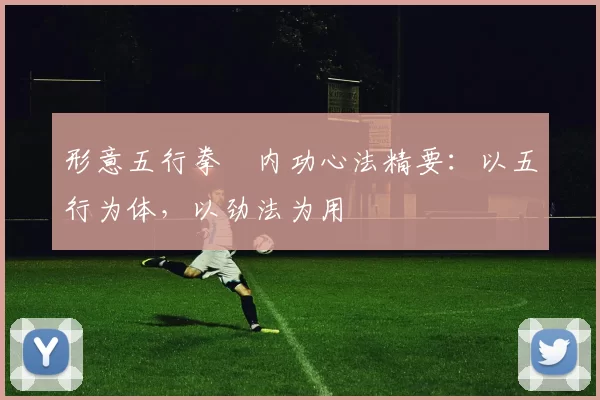 形意五行拳・内功心法精要：以五行为体，以劲法为用