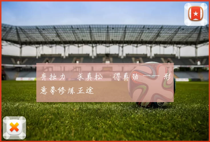 弃拙力・求真松・得真劲 —— 形意拳修炼正途