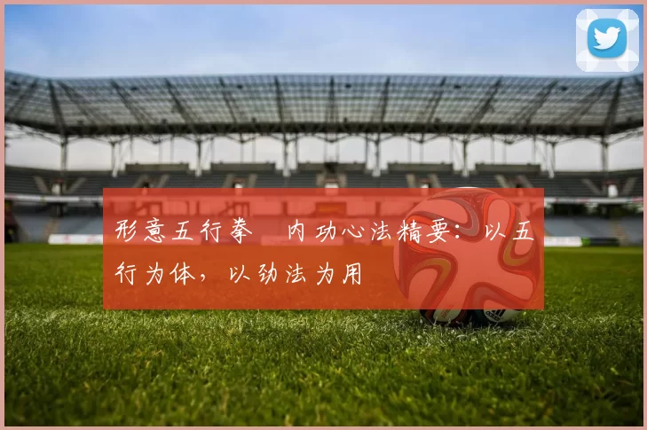 形意五行拳・内功心法精要：以五行为体，以劲法为用